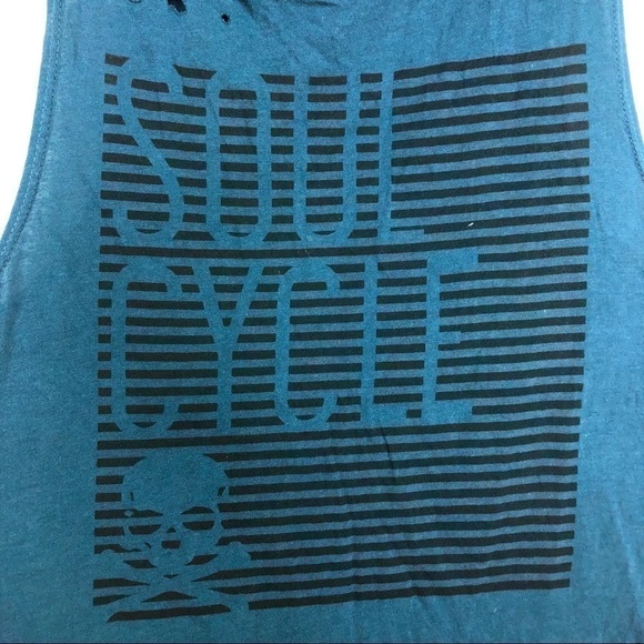 soulcycle Tops - Soulcycle skull distressed muscle tank
